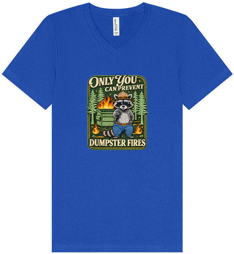 Prevent Dumpster Fires Unisex V-Neck Shirt