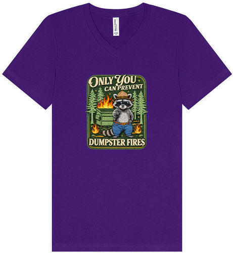 Prevent Dumpster Fires Unisex V-Neck Shirt