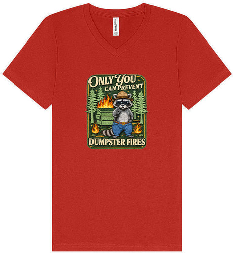 Prevent Dumpster Fires Unisex V-Neck Shirt