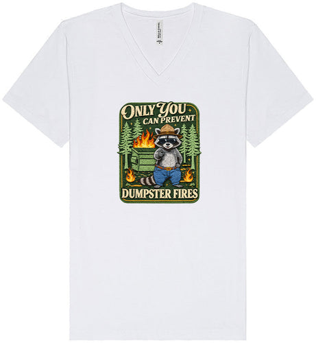 Prevent Dumpster Fires Unisex V-Neck Shirt