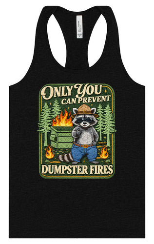 Prevent Dumpster Fires Women's Racerback Tank