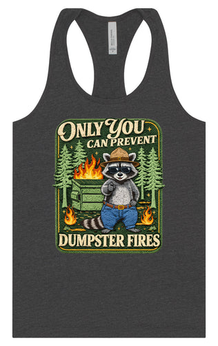 Prevent Dumpster Fires Women's Racerback Tank