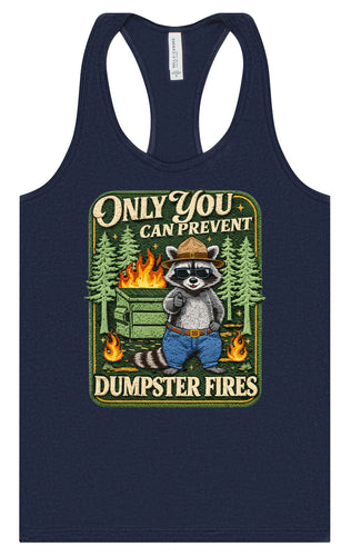 Prevent Dumpster Fires Women's Racerback Tank