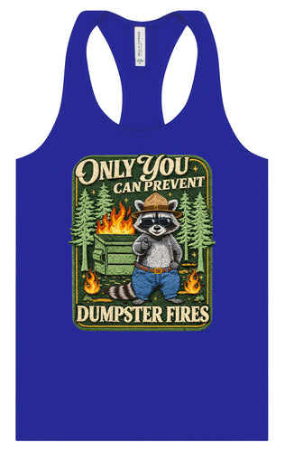 Prevent Dumpster Fires Women's Racerback Tank