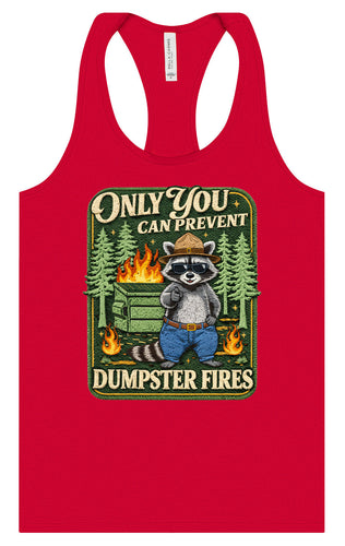 Prevent Dumpster Fires Women's Racerback Tank