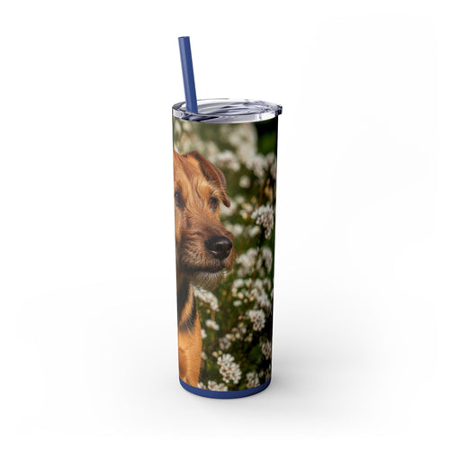 Skinny Tumbler with Straw – 20 oz Stainless Steel Cup