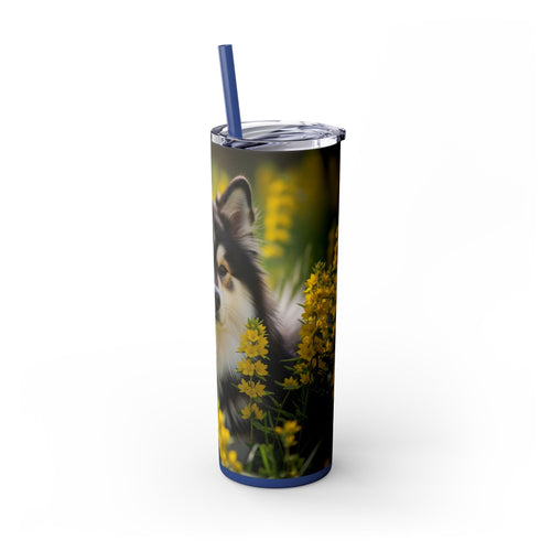 Skinny Tumbler with Straw – 20 oz Stainless Steel Cup