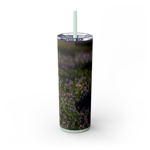 Skinny Tumbler with Straw – 20 oz Stainless Steel Cup