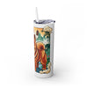 Skinny Tumbler with Straw – 20 oz Stainless Steel Cup