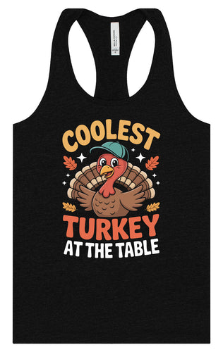 Coolest Turkey at the Table Women's Racerback Tank