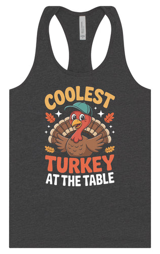 Coolest Turkey at the Table Women's Racerback Tank