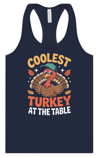 Coolest Turkey at the Table Women's Racerback Tank