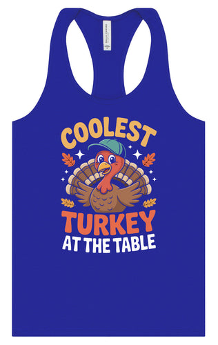 Coolest Turkey at the Table Women's Racerback Tank