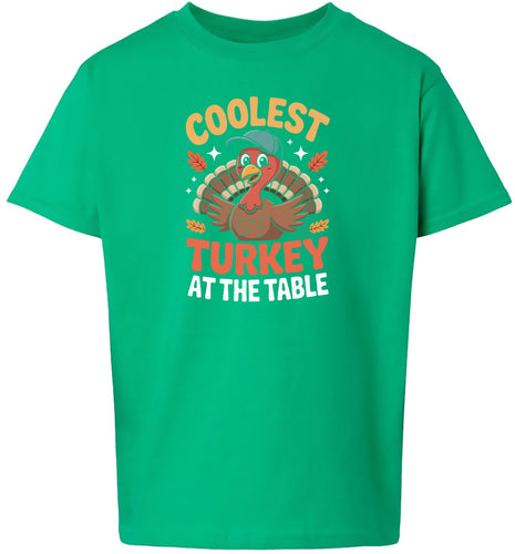 Coolest Turkey at the Table Children's Gildan Soft Shirt
