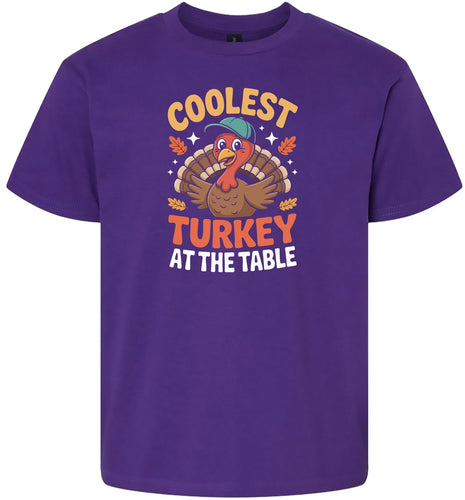 Coolest Turkey at the Table Children's Gildan Soft Shirt