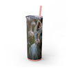 Skinny Tumbler with Straw – 20 oz Stainless Steel Cup