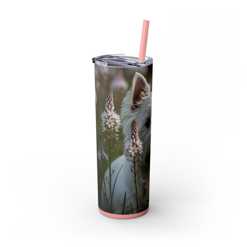 Skinny Tumbler with Straw – 20 oz Stainless Steel Cup