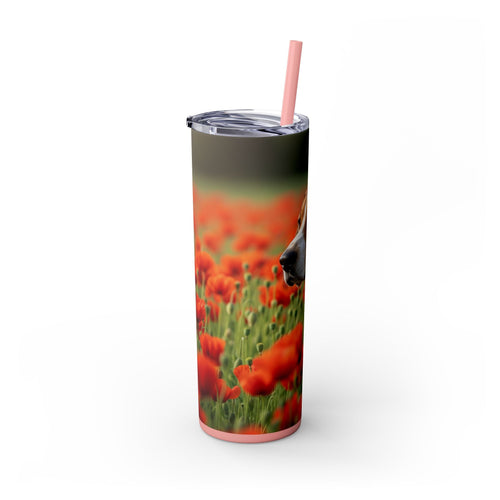 Skinny Tumbler with Straw – 20 oz Stainless Steel Cup