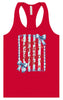Loves Jesus and America Too Women's Racerback Tank