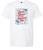 Loves Jesus and America Too Adult Gildan Soft Shirt
