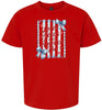Loves Jesus and America Too Children's Gildan Soft Shirt