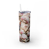 Skinny Tumbler with Straw – 20 oz Stainless Steel Cup