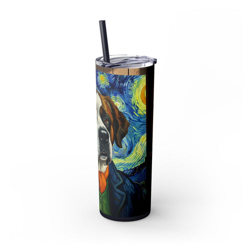 Skinny Tumbler with Straw – 20 oz Stainless Steel Cup