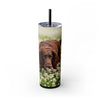 Skinny Tumbler with Straw – 20 oz Stainless Steel Cup