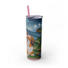 Skinny Tumbler with Straw – 20 oz Stainless Steel Cup
