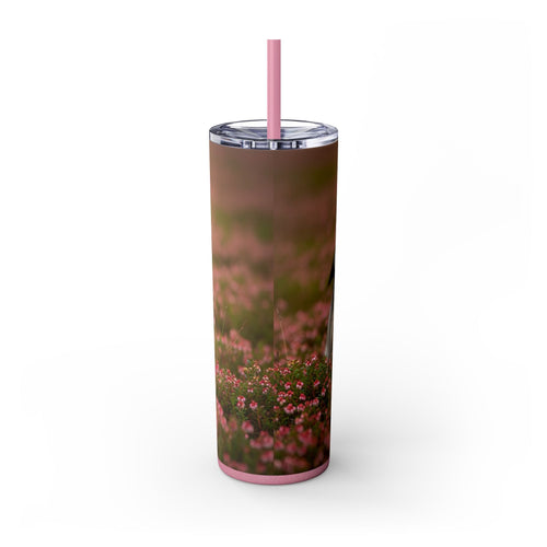 Skinny Tumbler with Straw – 20 oz Stainless Steel Cup