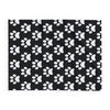 Cozy Paw Print Arctic Fleece Dog Blanket