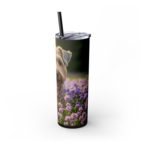 Skinny Tumbler with Straw – 20 oz Stainless Steel Cup