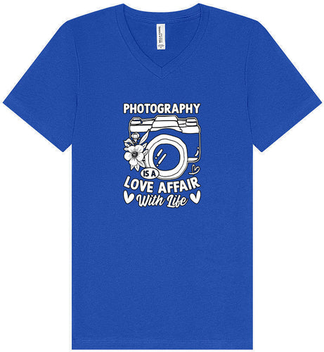 Photography is a Love Affair Unisex V-Neck Shirt