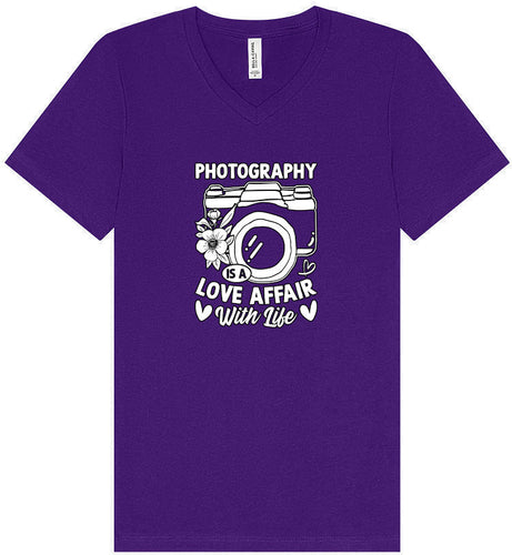 Photography is a Love Affair Unisex V-Neck Shirt