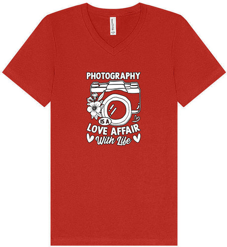Photography is a Love Affair Unisex V-Neck Shirt