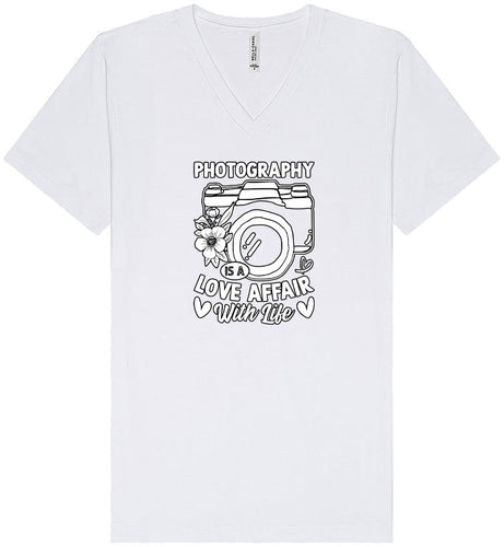 Photography is a Love Affair Unisex V-Neck Shirt