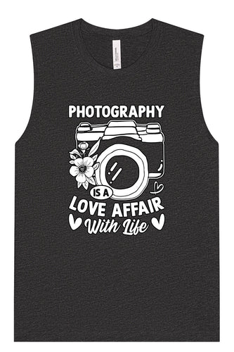 Photography is a Love Affair Muscle Tank