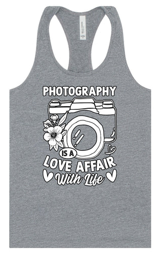 Photography is a Love Affair Women's Racerback Tank