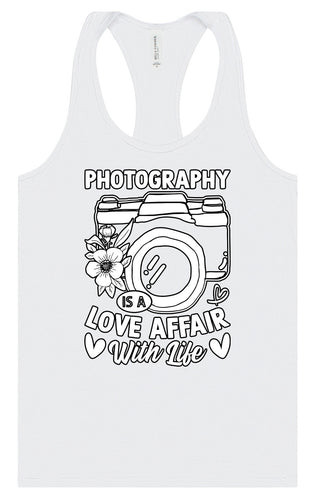 Photography is a Love Affair Women's Racerback Tank