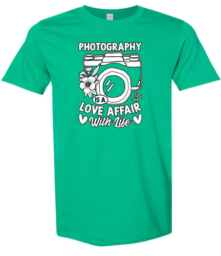 Photography is a Love Affair Adult Gildan Soft Shirt