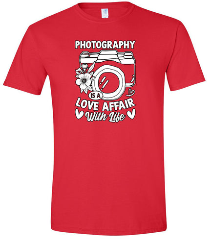 Photography is a Love Affair Adult Gildan Soft Shirt