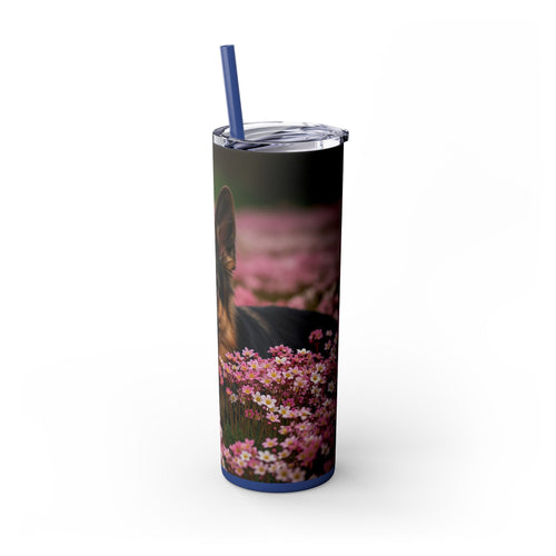Skinny Tumbler with Straw – 20 oz Stainless Steel Cup