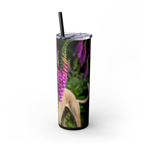 Skinny Tumbler with Straw – 20 oz Stainless Steel Cup