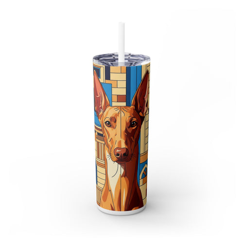 Skinny Tumbler with Straw – 20 oz Stainless Steel Cup