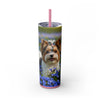 Skinny Tumbler with Straw – 20 oz Stainless Steel Cup