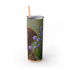 Skinny Tumbler with Straw – 20 oz Stainless Steel Cup