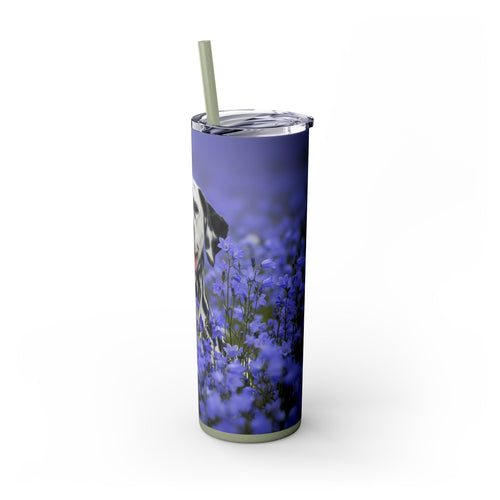 Skinny Tumbler with Straw – 20 oz Stainless Steel Cup