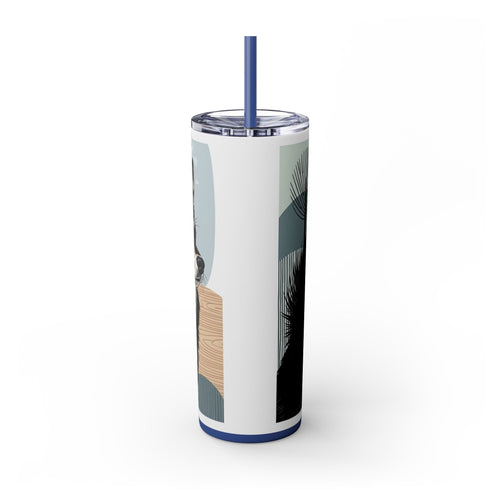 Skinny Tumbler with Straw – 20 oz Stainless Steel Cup