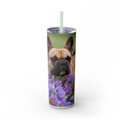 Skinny Tumbler with Straw – 20 oz Stainless Steel Cup