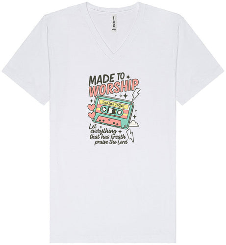 Made to Worship Unisex V-Neck Shirt